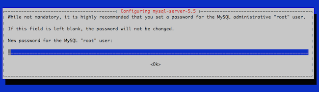 Setting the MySQL root password in Debian 7. Setting the MySQL root password in Debian 7.