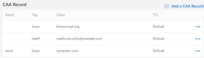 Multiple CAA records Multiple CAA records